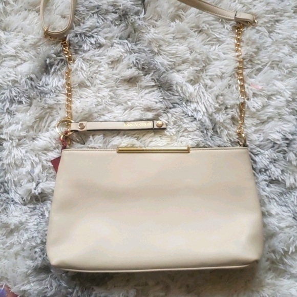 Enzo Angiolini Cami Crossbody Bag Tapioca with Gold Chain NWT - Picture 3 of 14